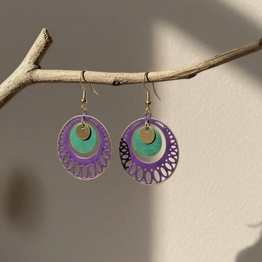 Pendientes Kahl Morado