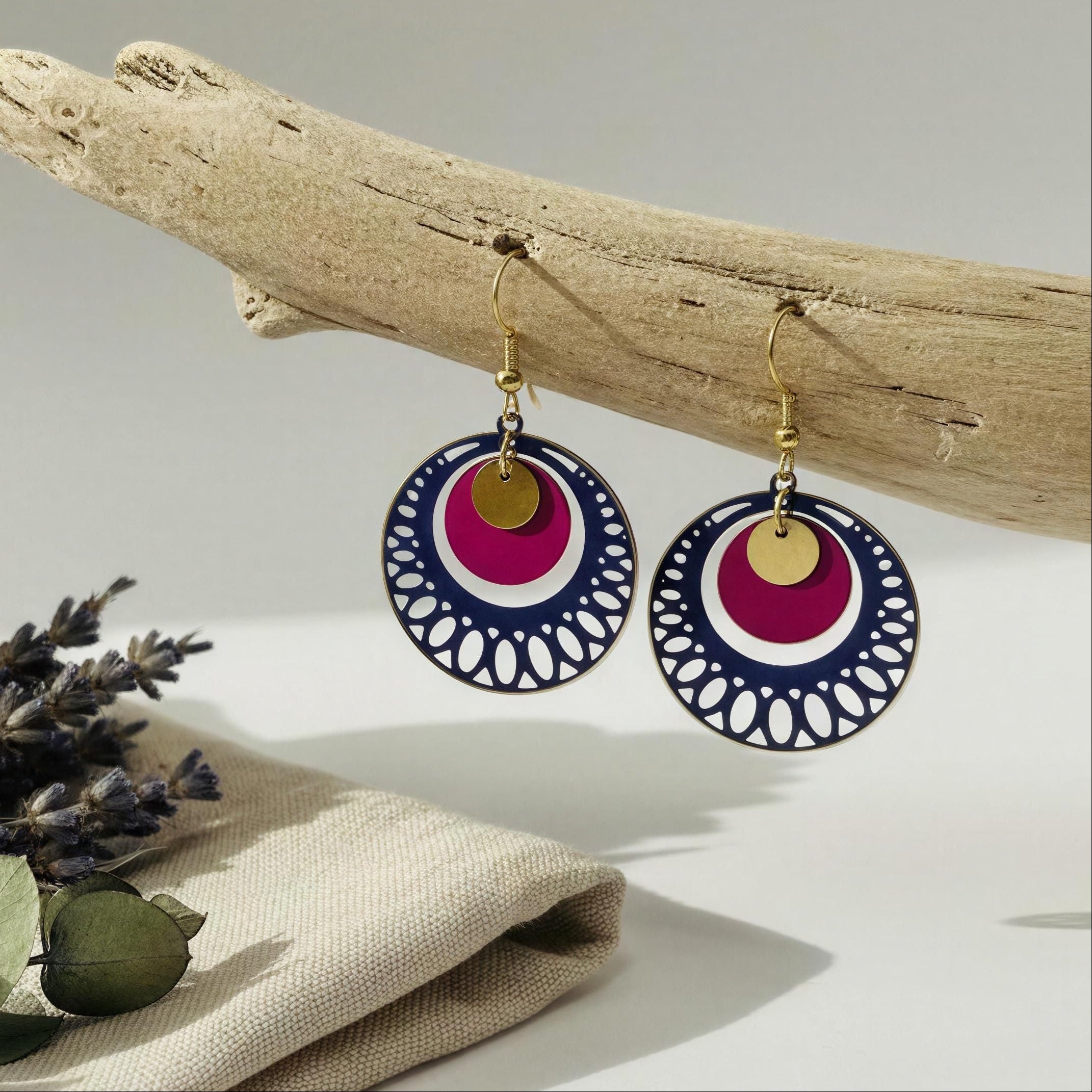 Pendientes Kahl Marino