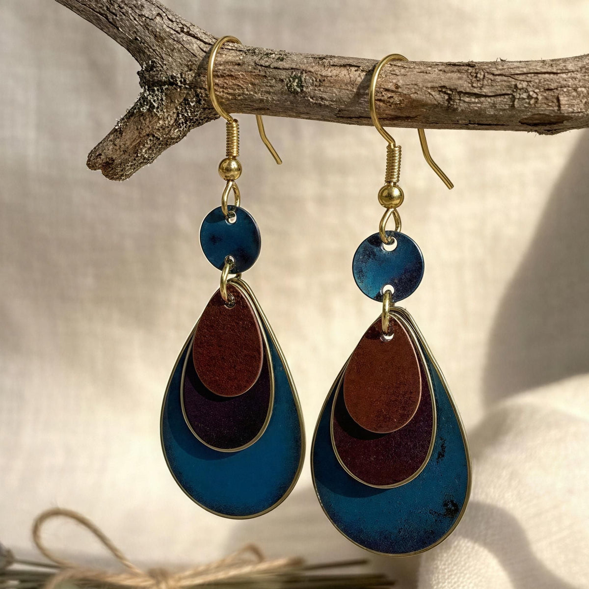 Pendientes Alepo Turquesa