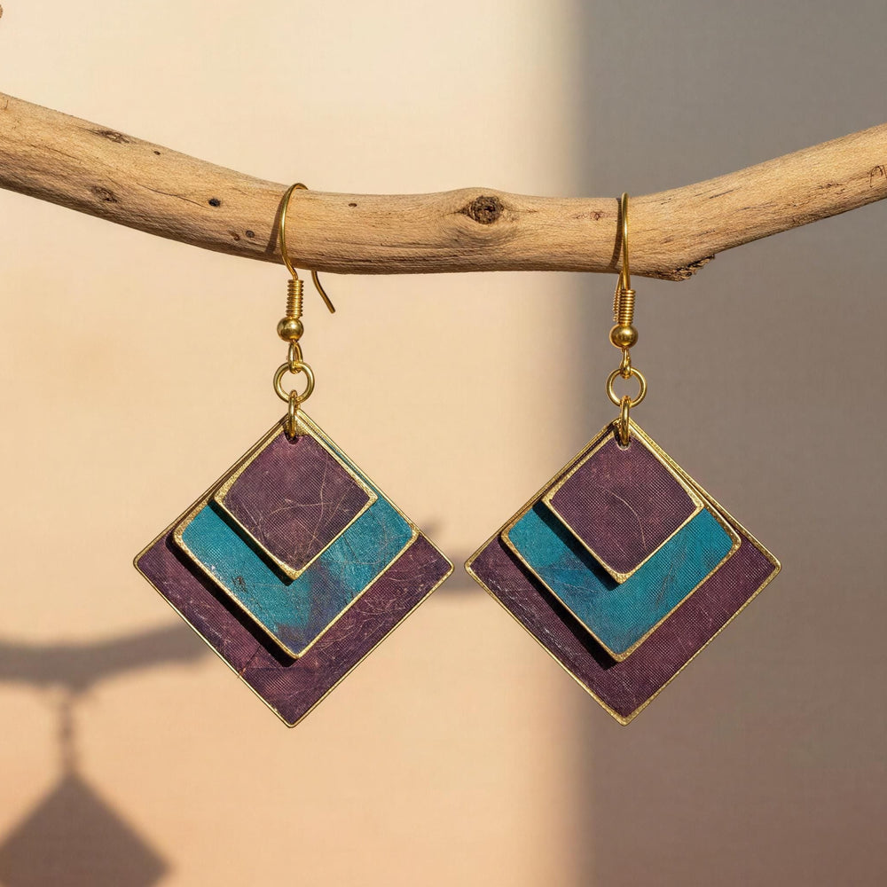 Pendientes Saler Morado