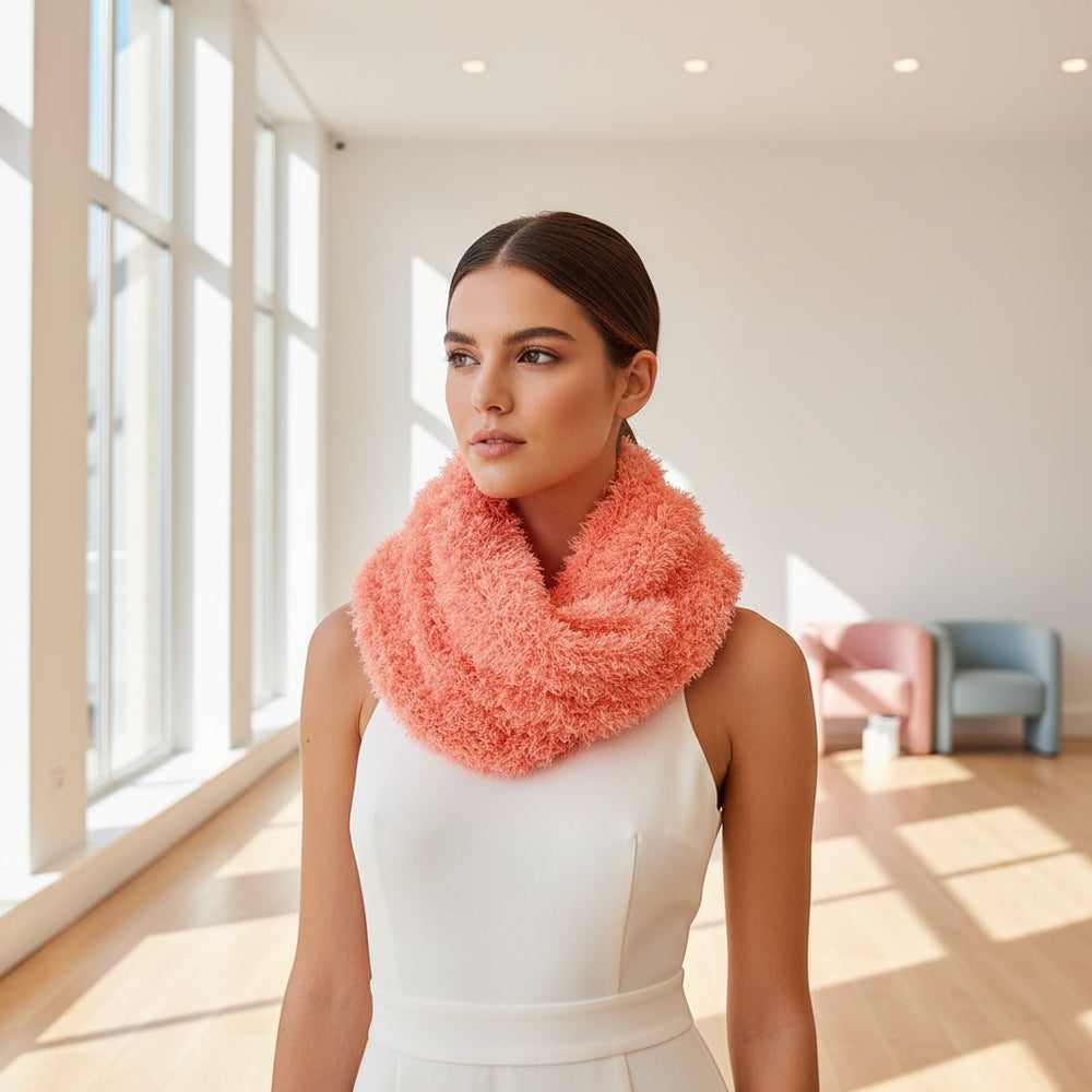 Bufanda Multiposición Salmón