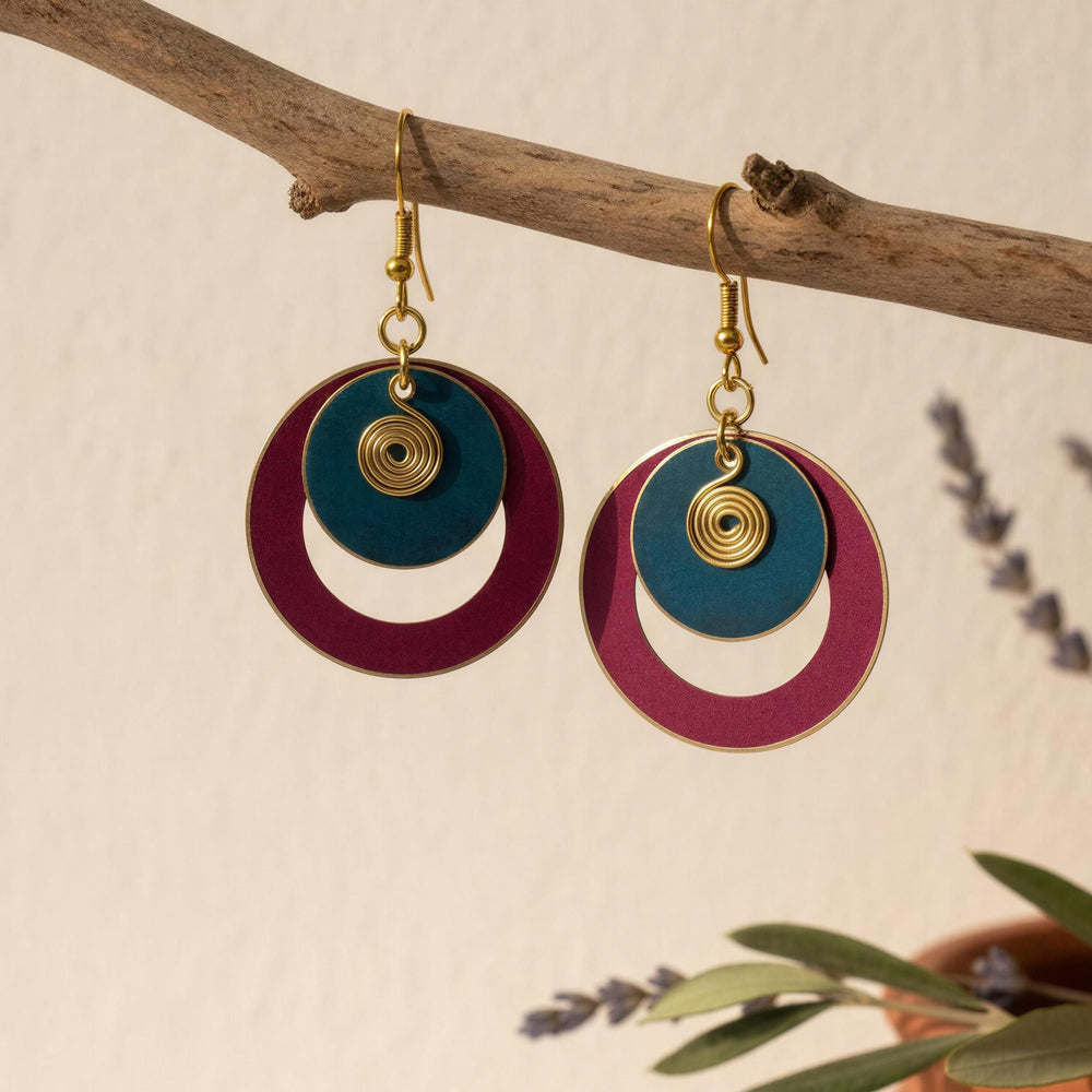 Pendientes Lumpur Fucsia