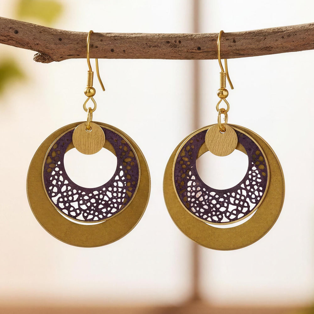 Pendientes Forest Mostaza