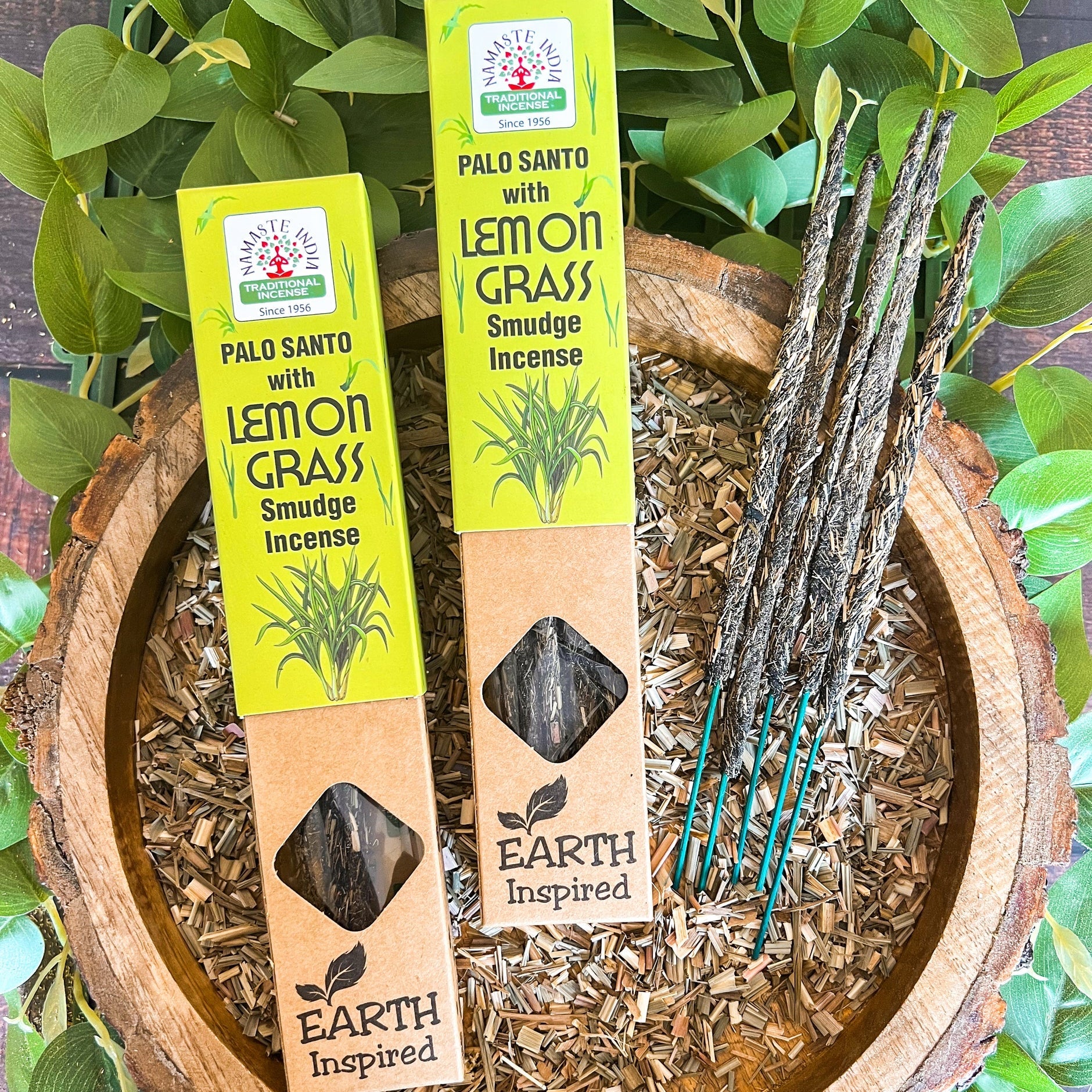 Namaste India Incienso Tradicional Palo Santo & Lemon Grass