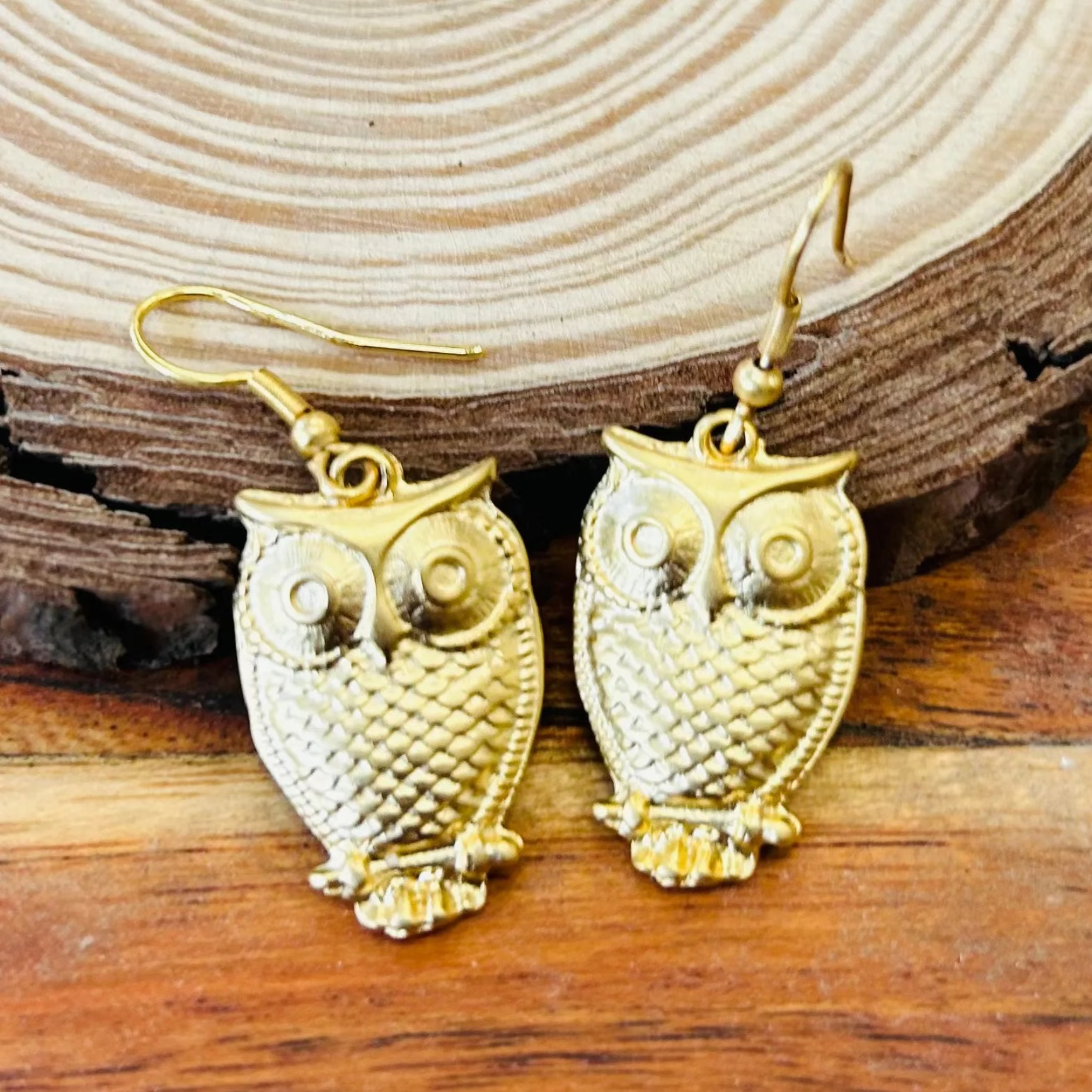 Pendientes Búho Dorados