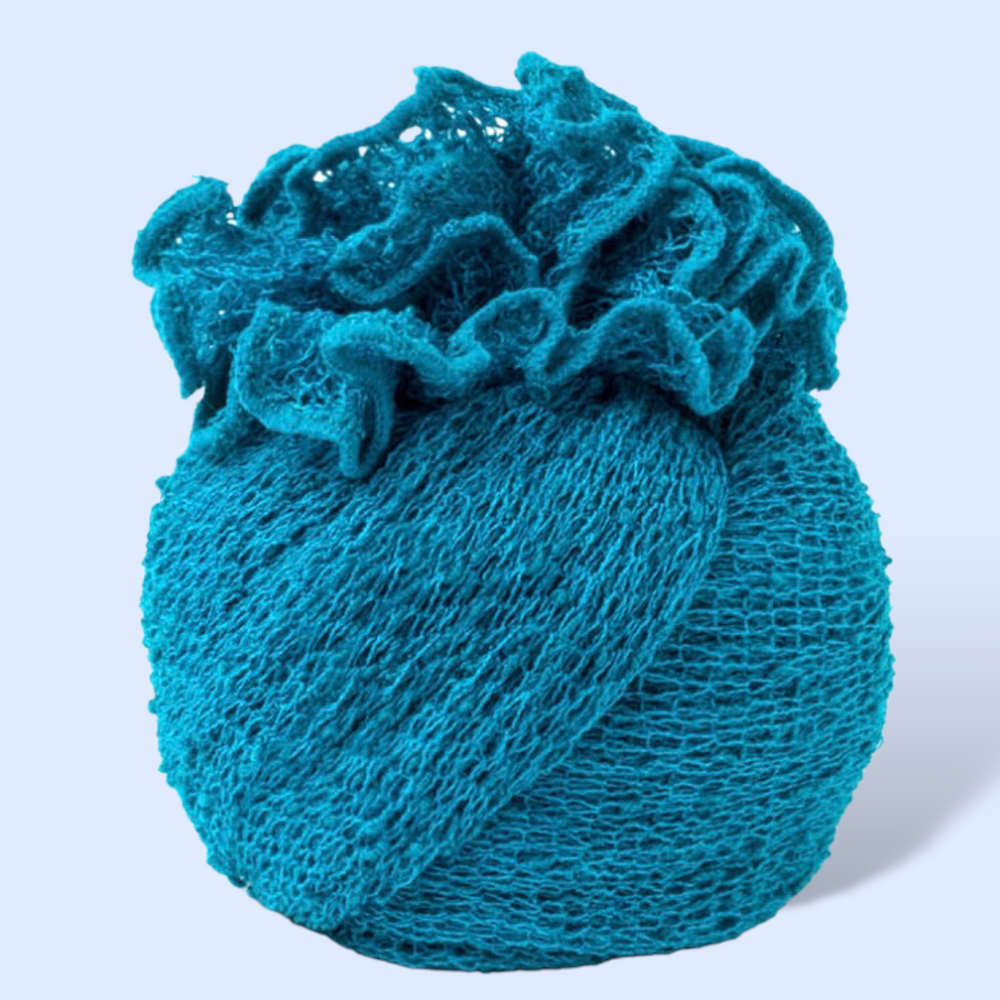 Poncho Verde Azulado