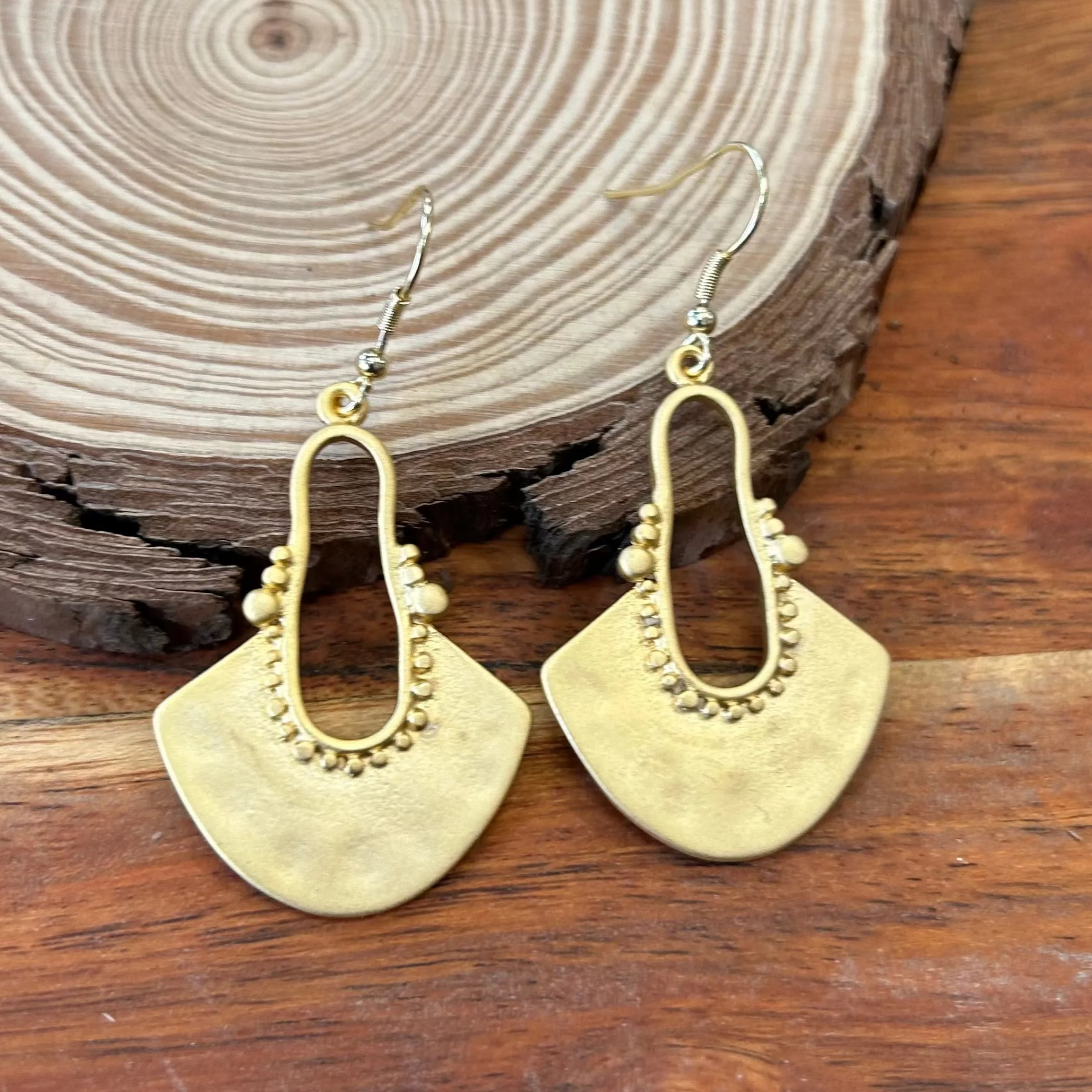 Pendientes Arco Dorados