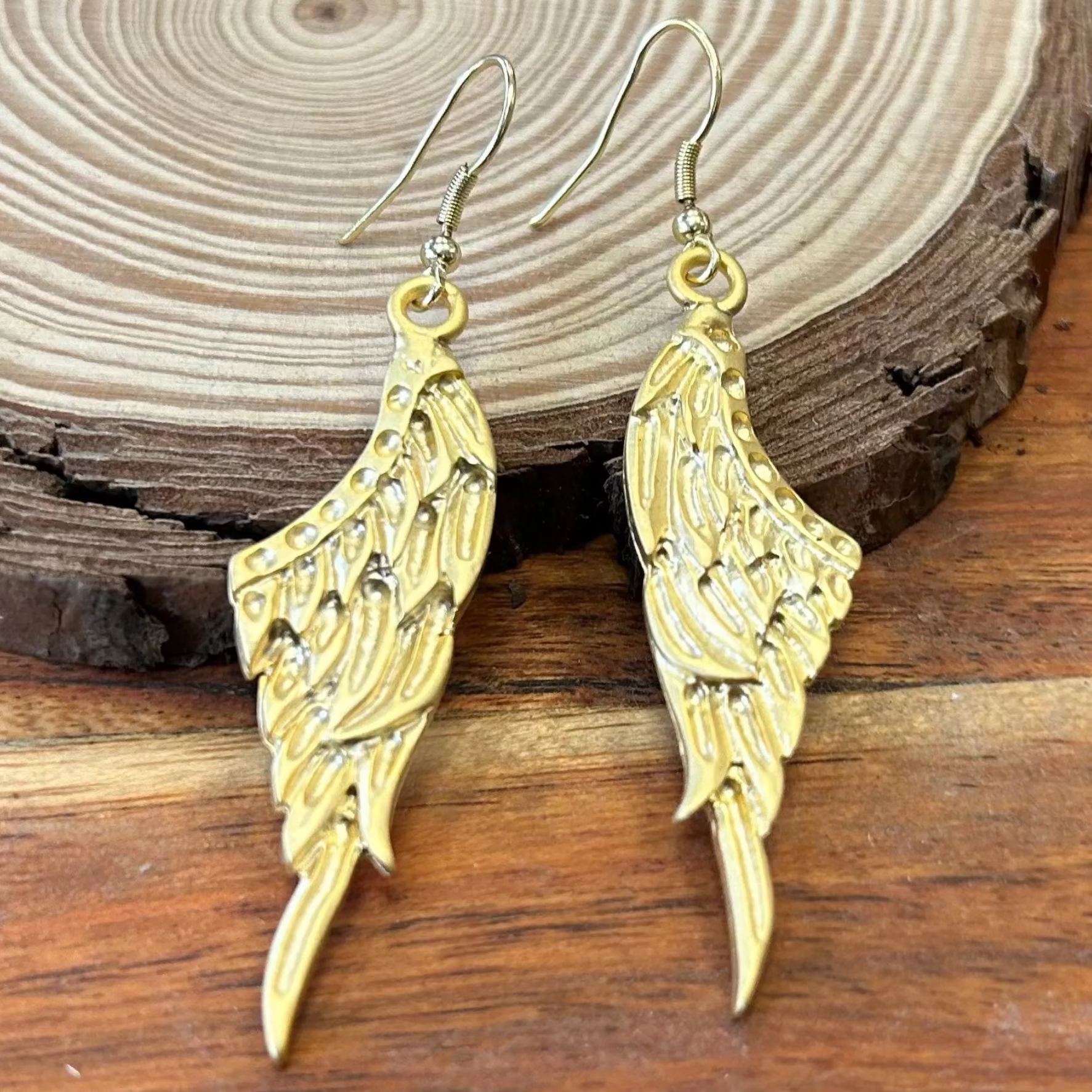 Pendientes Alas Dorados