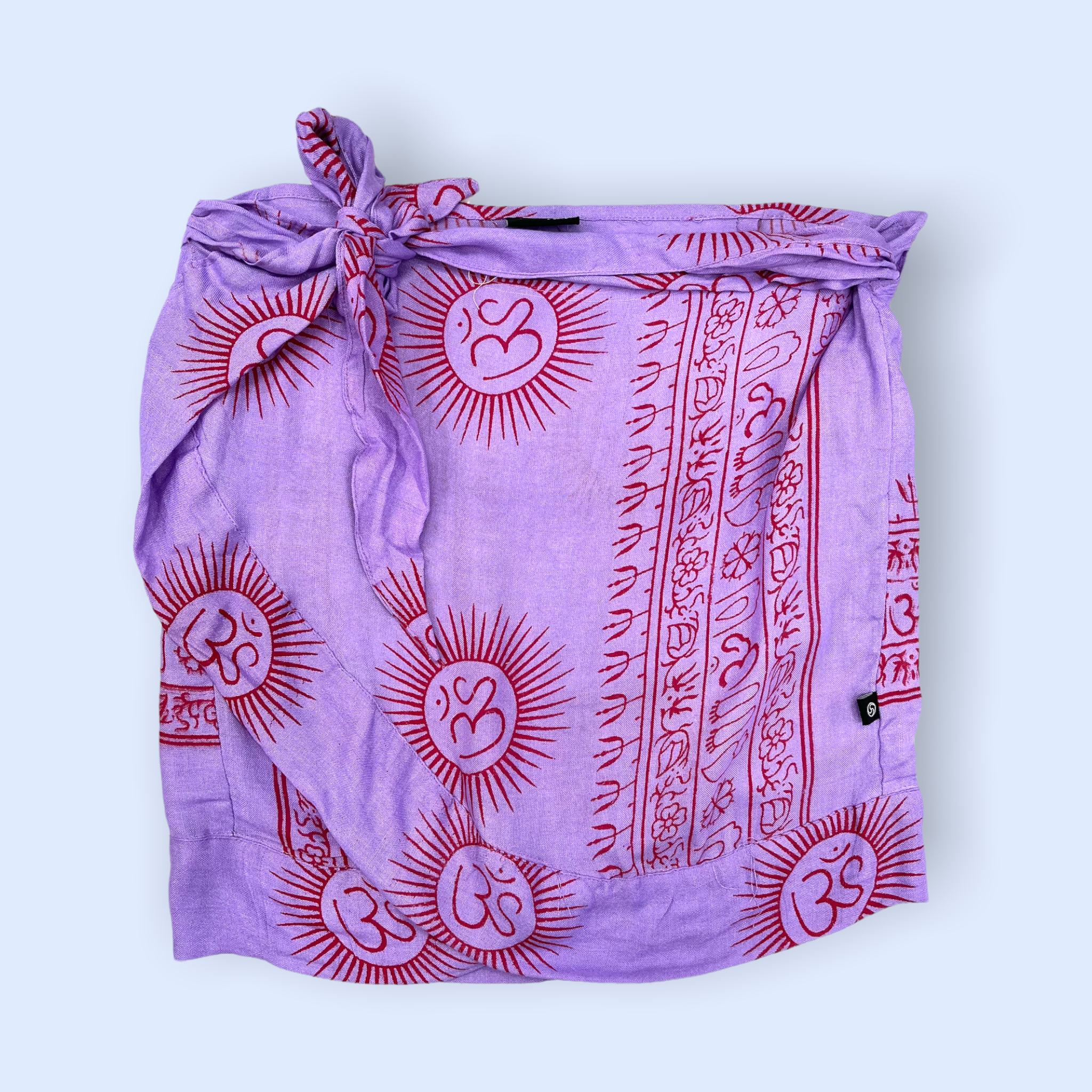 Falda corta lila/rojo