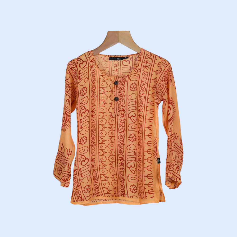 Kurta Girasol de Niños. (Recomendamos pedir una talla más).