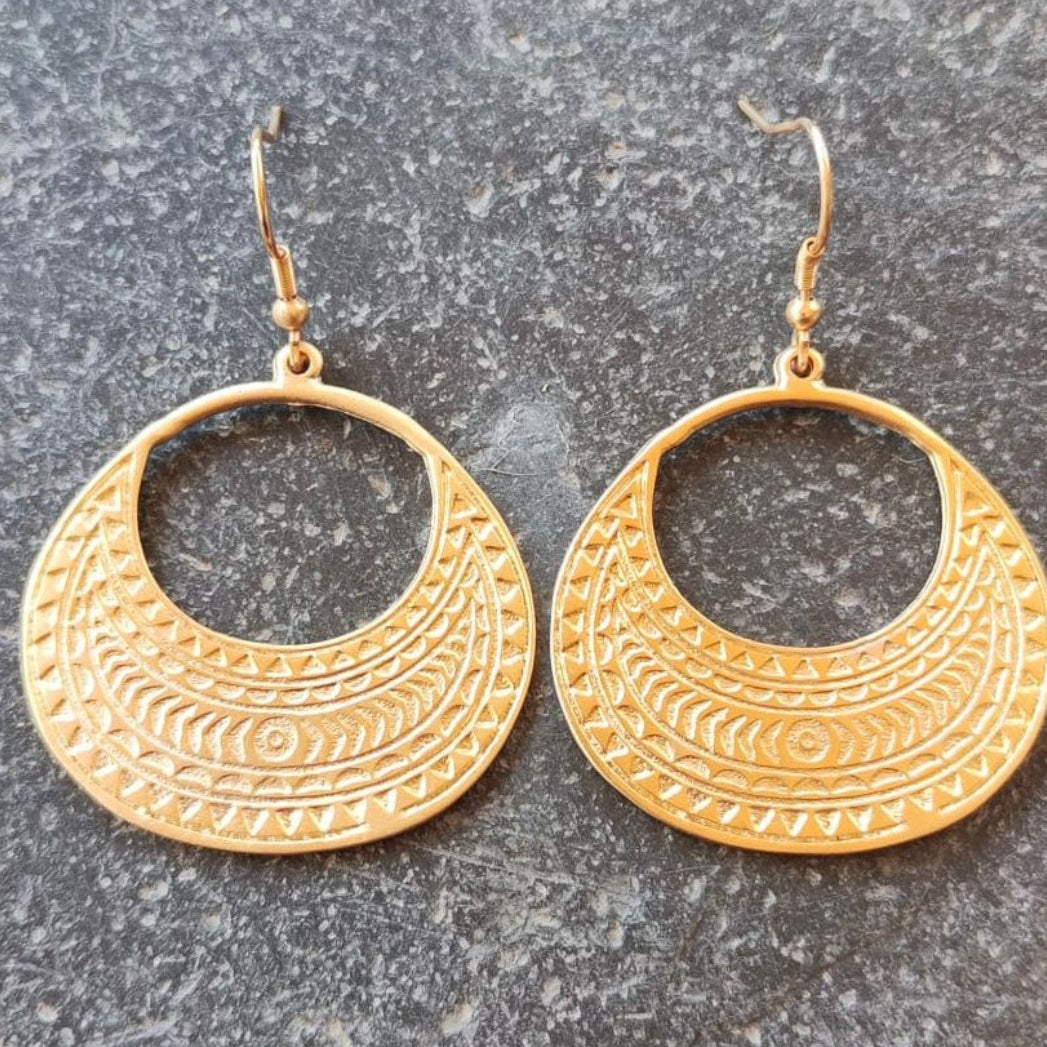 Pendientes Luna Dorados